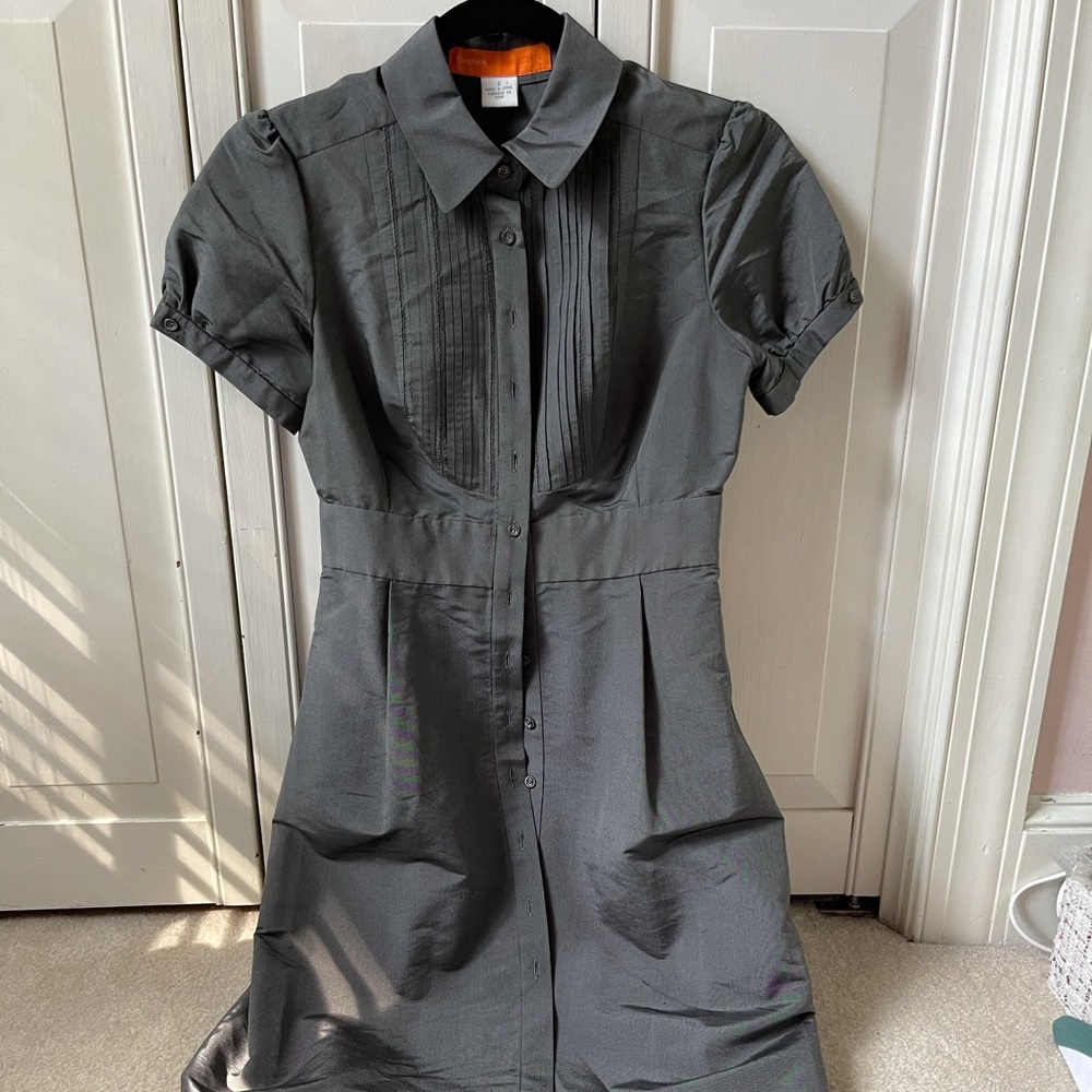 Cynthia Steffe gray collared dress size 2